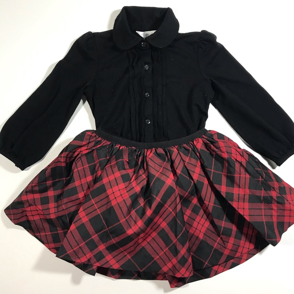Ralph Lauren Plaid Pull On Party Skirt & Shirt